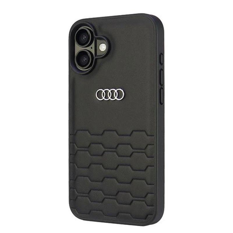 Etui Audi Synthetic Leather na iPhone 16 Plus 6.7" - czarne - obrazek 2