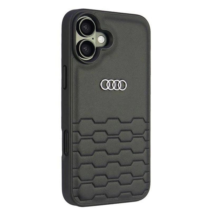 Etui Audi Synthetic Leather na iPhone 16 Plus 6.7" - czarne - obrazek 3