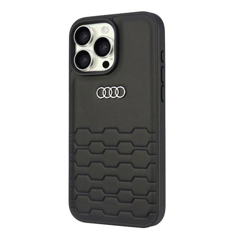 Etui Audi Synthetic Leather na iPhone 16 Pro Max 6.9" - czarne - obrazek 2