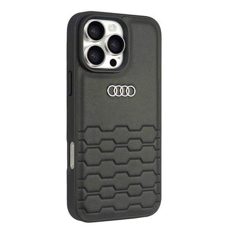 Etui Audi Synthetic Leather na iPhone 16 Pro Max 6.9" - czarne - obrazek 3