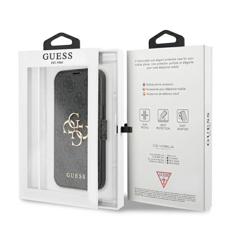Etui Guess 4G Big Metal Logo na iPhone 13 Pro Max 6,7" - szare - obrazek 7