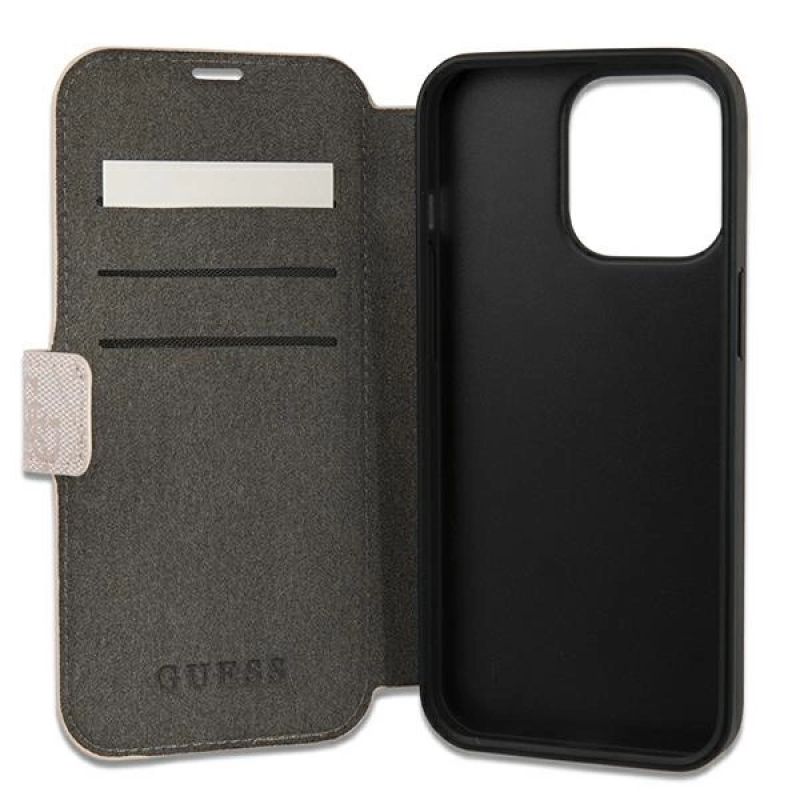 Etui Guess 4G Big Metal Logo na iPhone 13 Pro Max 6,7" - różowe - obrazek 5