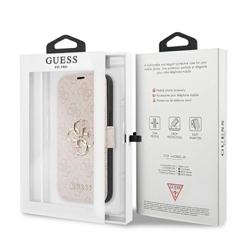 Etui Guess 4G Big Metal Logo na iPhone 13 Pro Max 6,7" - różowe - obrazek 7