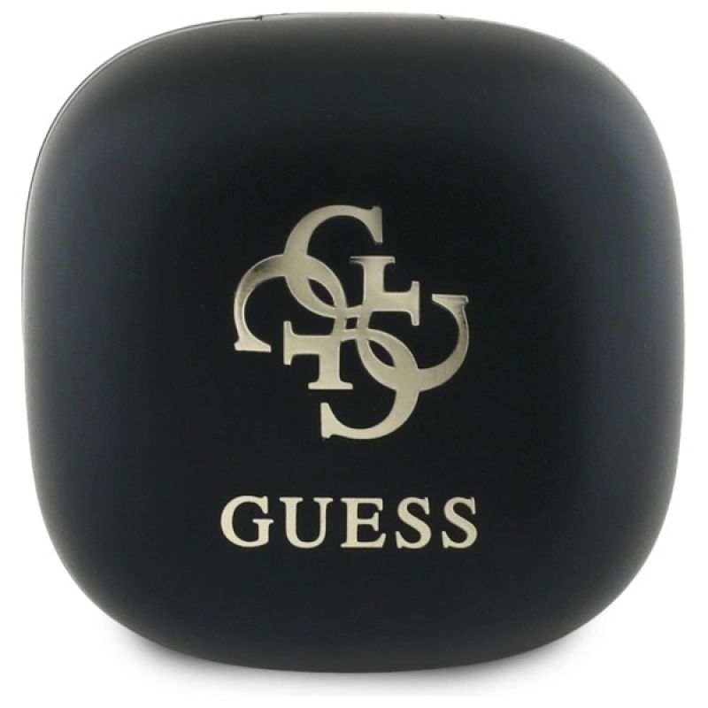 Słuchawki Bluetooth Guess Iridescent 4G Printed Logo TWS + stacja dokująca - czarne - obrazek 2
