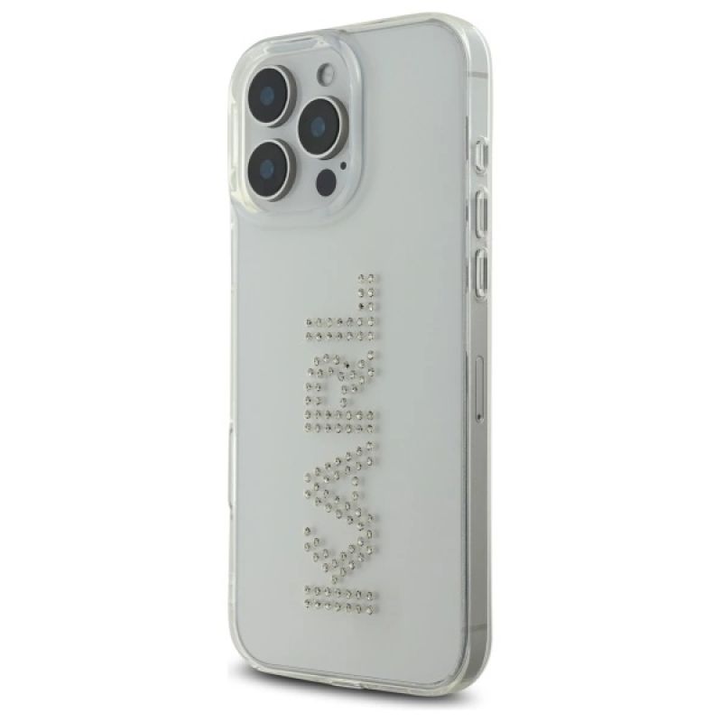 Etui Karl Lagerfeld IML Rhinestones Logo na iPhone 16 Pro Max 6.9" - przezroczyste - obrazek 2